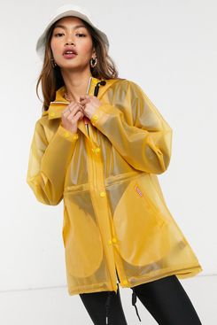 Hunter Womens Original Raincoat in Yellow